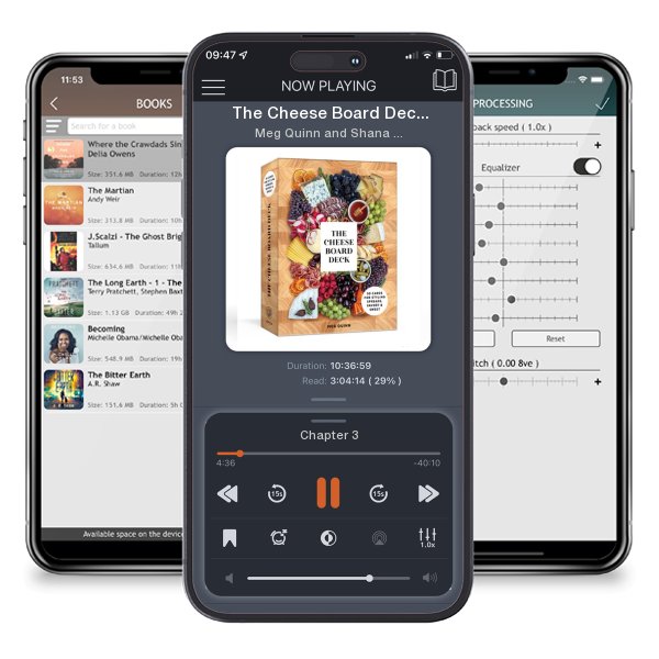 Download fo free audiobook The Cheese Board Deck: 50 Cards for Styling Spreads, Savory... by Meg Quinn and Shana Smith and listen anywhere on your iOS devices in the ListenBook app.