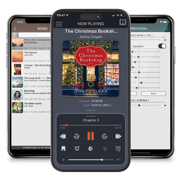 Download fo free audiobook The Christmas Bookshop by Jenny Colgan and listen anywhere on your iOS devices in the ListenBook app.