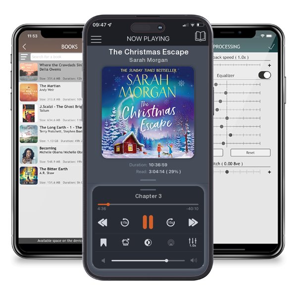 Download fo free audiobook The Christmas Escape by Sarah Morgan and listen anywhere on your iOS devices in the ListenBook app.