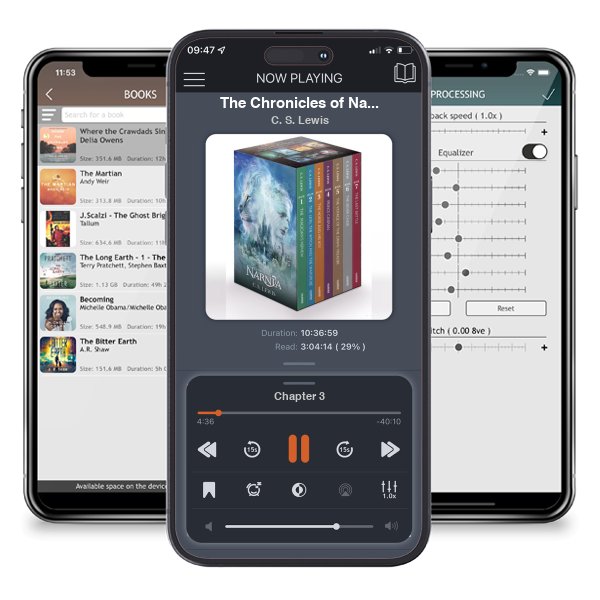Download fo free audiobook The Chronicles of Narnia Movie Tie-in Box Set (Featuring The Voyage of the Dawn Treader) by C. S. Lewis and listen anywhere on your iOS devices in the ListenBook app.