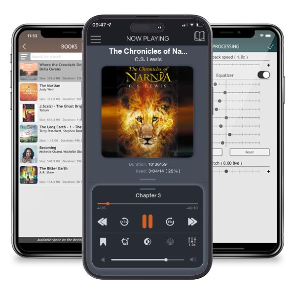 Download fo free audiobook The Chronicles of Narnia (The Chronicles of Narnia, #1-7) by C.S. Lewis and listen anywhere on your iOS devices in the ListenBook app.