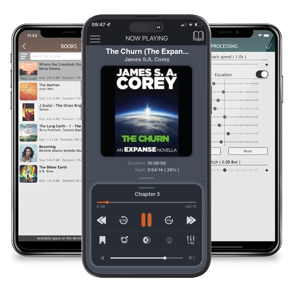 Download fo free audiobook The Churn (The Expanse, #3.5) by James S.A. Corey and listen anywhere on your iOS devices in the ListenBook app.