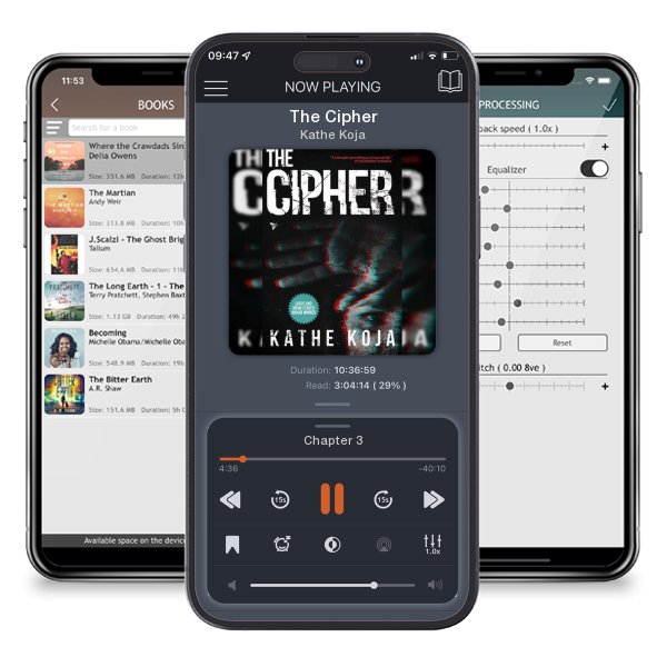 Download fo free audiobook The Cipher by Kathe Koja and listen anywhere on your iOS devices in the ListenBook app.