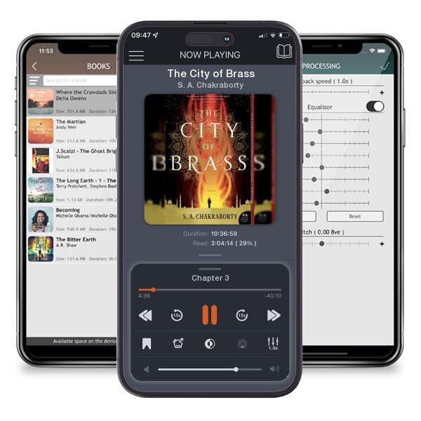 Download fo free audiobook The City of Brass by S. A. Chakraborty and listen anywhere on your iOS devices in the ListenBook app.