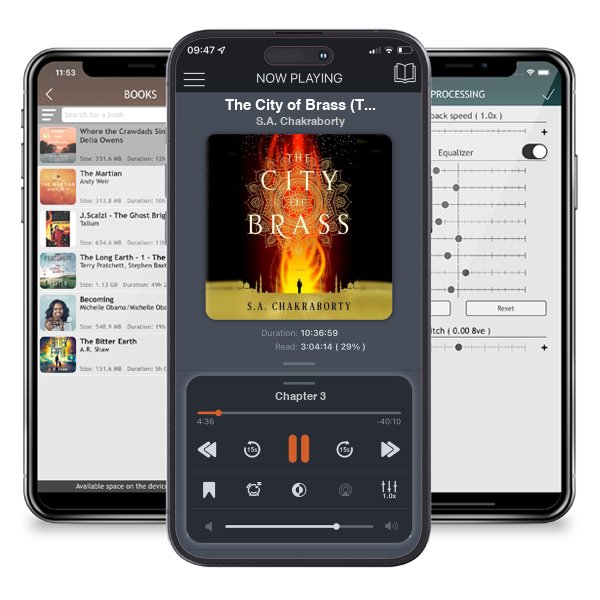 Download fo free audiobook The City of Brass (The Daevabad Trilogy, #1) by S.A. Chakraborty and listen anywhere on your iOS devices in the ListenBook app.