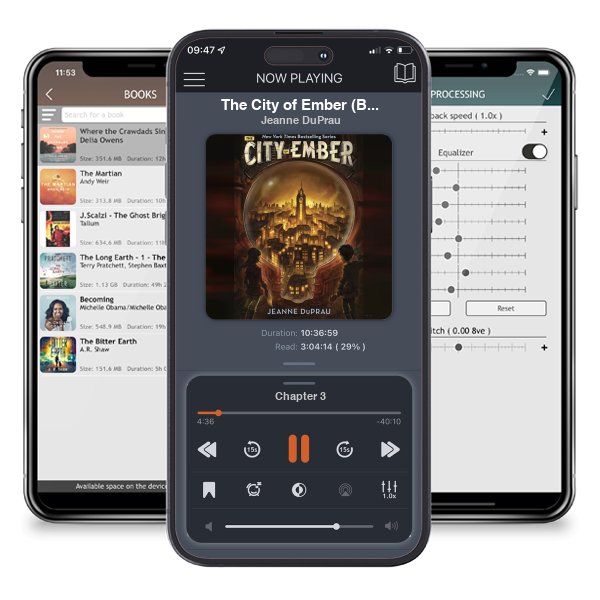 Download fo free audiobook The City of Ember (Book of Ember, #1) by Jeanne DuPrau and listen anywhere on your iOS devices in the ListenBook app.