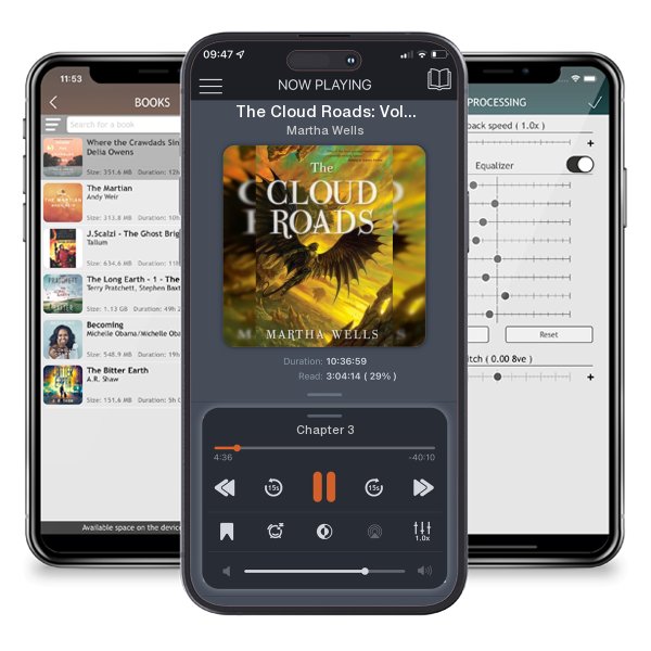 Download fo free audiobook The Cloud Roads: Volume One of the Books of the Raksura by Martha Wells and listen anywhere on your iOS devices in the ListenBook app.