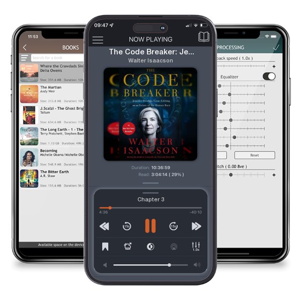 Download fo free audiobook The Code Breaker: Jennifer Doudna, Gene Editing, and the... by Walter Isaacson and listen anywhere on your iOS devices in the ListenBook app.