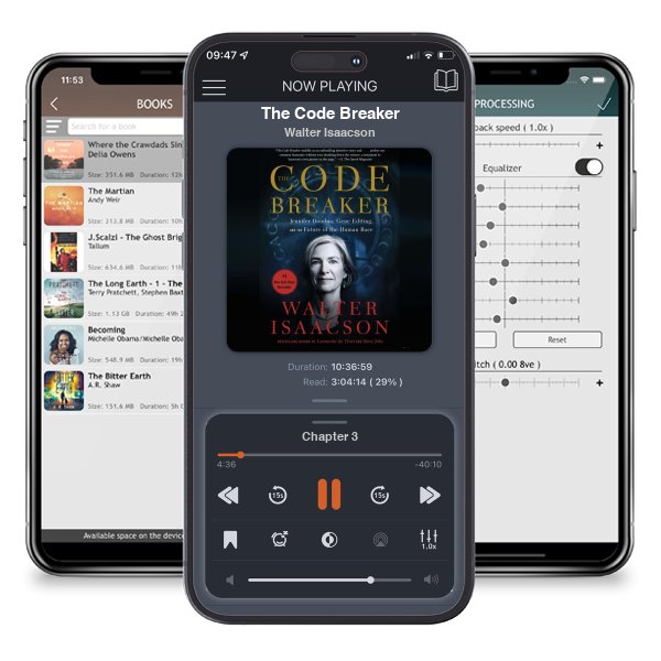 Download fo free audiobook The Code Breaker by Walter Isaacson and listen anywhere on your iOS devices in the ListenBook app.