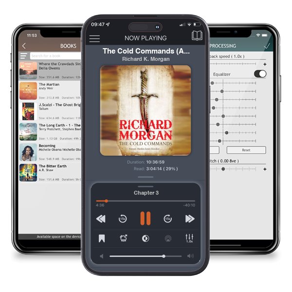 Download fo free audiobook The Cold Commands (A Land Fit for Heroes, #2) by Richard K. Morgan and listen anywhere on your iOS devices in the ListenBook app.