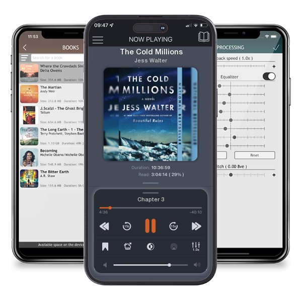 Download fo free audiobook The Cold Millions by Jess Walter and listen anywhere on your iOS devices in the ListenBook app.