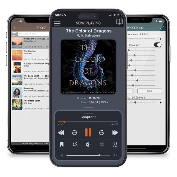 Download fo free audiobook The Color of Dragons by R. A. Salvatore and listen anywhere on your iOS devices in the ListenBook app.
