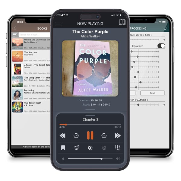 Download fo free audiobook The Color Purple by Alice Walker and listen anywhere on your iOS devices in the ListenBook app.