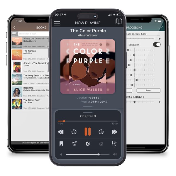 Download fo free audiobook The Color Purple by Alice Walker and listen anywhere on your iOS devices in the ListenBook app.