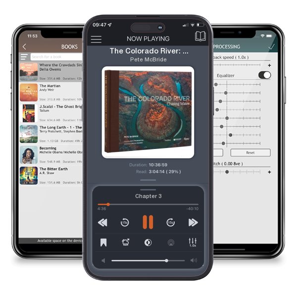 Download fo free audiobook The Colorado River: Chasing Water by Pete McBride and listen anywhere on your iOS devices in the ListenBook app.