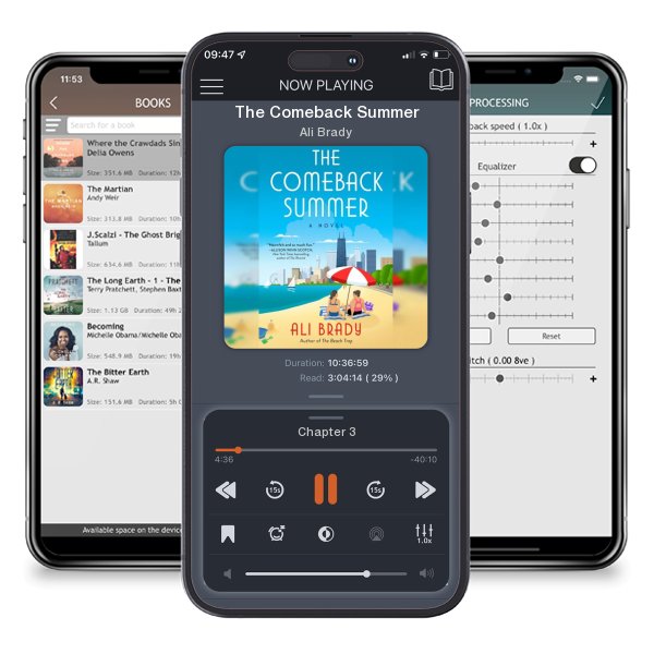 Download fo free audiobook The Comeback Summer by Ali Brady and listen anywhere on your iOS devices in the ListenBook app.