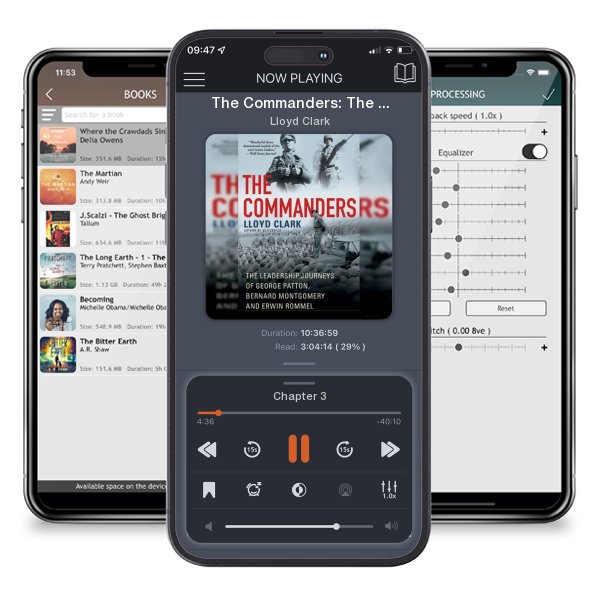Download fo free audiobook The Commanders: The Leadership Journeys of George Patton, Bernard Montgomery, and Erwin Rommel by Lloyd Clark and listen anywhere on your iOS devices in the ListenBook app.