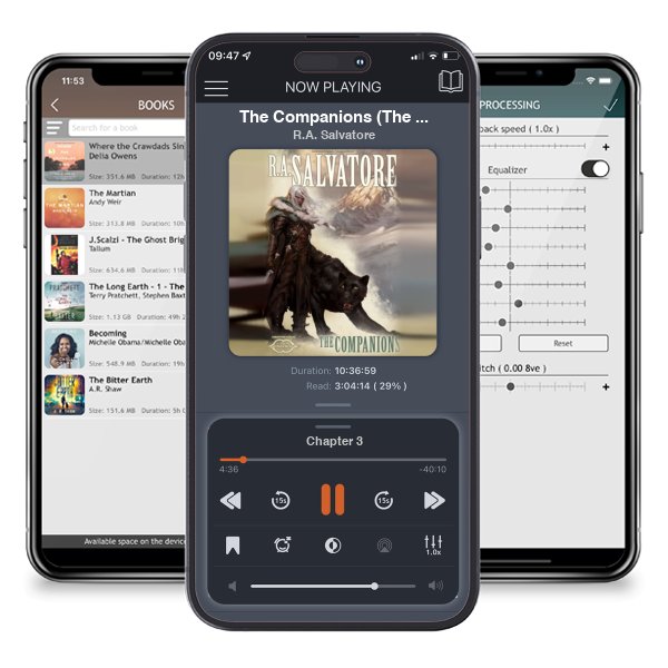 Download fo free audiobook The Companions (The Sundering, #1; Legend of Drizzt, #24) by R.A. Salvatore and listen anywhere on your iOS devices in the ListenBook app.
