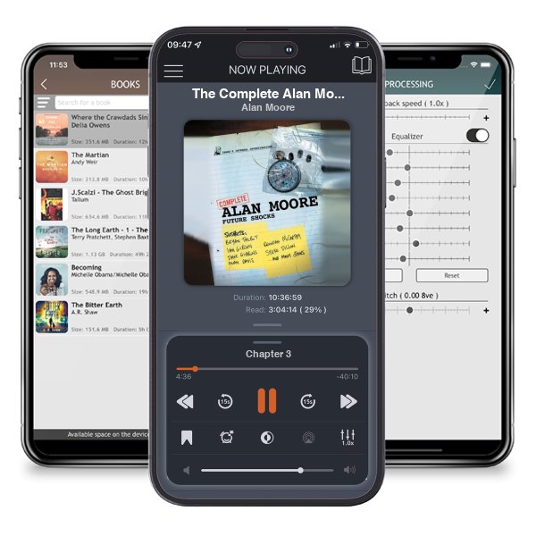 Download fo free audiobook The Complete Alan Moore Future Shocks by Alan Moore and listen anywhere on your iOS devices in the ListenBook app.