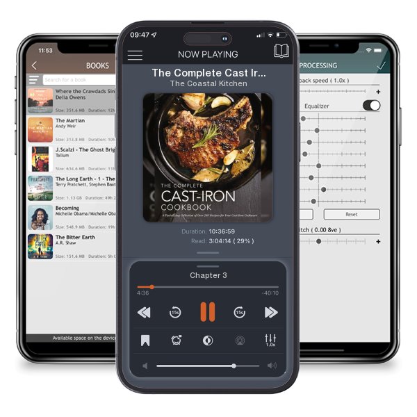 Download fo free audiobook The Complete Cast Iron Cookbook: A Tantalizing Collection of Over 240 Recipes for Your Cast-Iron Cookware (Complete Cookbook Collection) by The Coastal Kitchen and listen anywhere on your iOS devices in the ListenBook app.