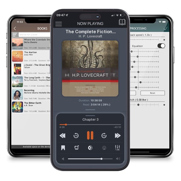 Download fo free audiobook The Complete Fiction of H. P. Lovecraft by H. P. Lovecraft and listen anywhere on your iOS devices in the ListenBook app.