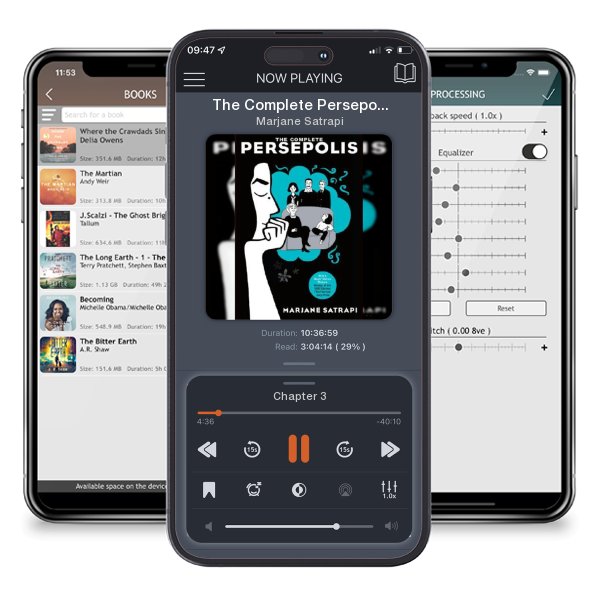 Download fo free audiobook The Complete Persepolis: Volumes 1 and 2 by Marjane Satrapi and listen anywhere on your iOS devices in the ListenBook app.