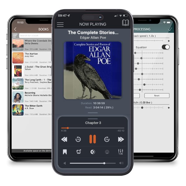 Download fo free audiobook The Complete Stories and Poems by Edgar Allan Poe and listen anywhere on your iOS devices in the ListenBook app.