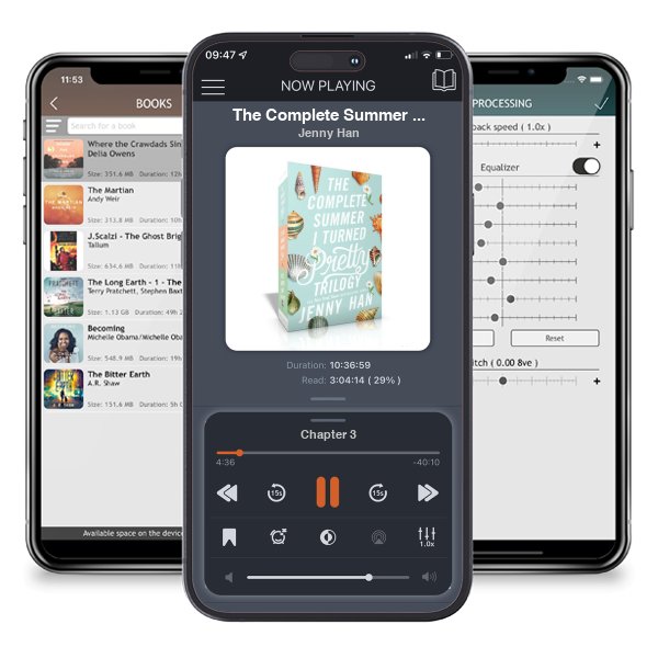 Download fo free audiobook The Complete Summer I Turned Pretty Trilogy (Boxed Set): The Summer I Turned Pretty; It\'s Not Summer Without You; We\'ll Always Have Summer by Jenny Han and listen anywhere on your iOS devices in the ListenBook app.