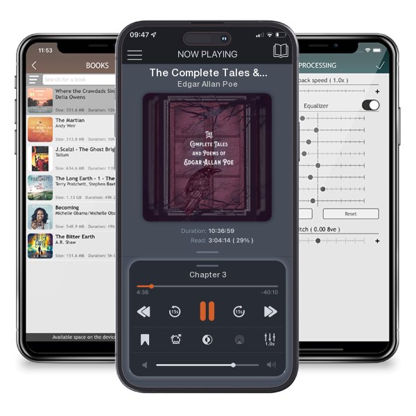Download fo free audiobook The Complete Tales & Poems of Edgar Allan Poe by Edgar Allan Poe and listen anywhere on your iOS devices in the ListenBook app.