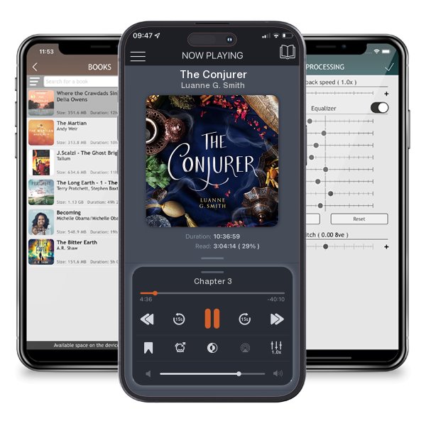 Download fo free audiobook The Conjurer by Luanne G. Smith and listen anywhere on your iOS devices in the ListenBook app.