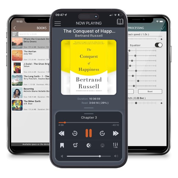 Download fo free audiobook The Conquest of Happiness by Bertrand Russell and listen anywhere on your iOS devices in the ListenBook app.