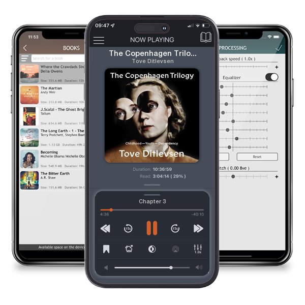 Download fo free audiobook The Copenhagen Trilogy by Tove Ditlevsen and listen anywhere on your iOS devices in the ListenBook app.