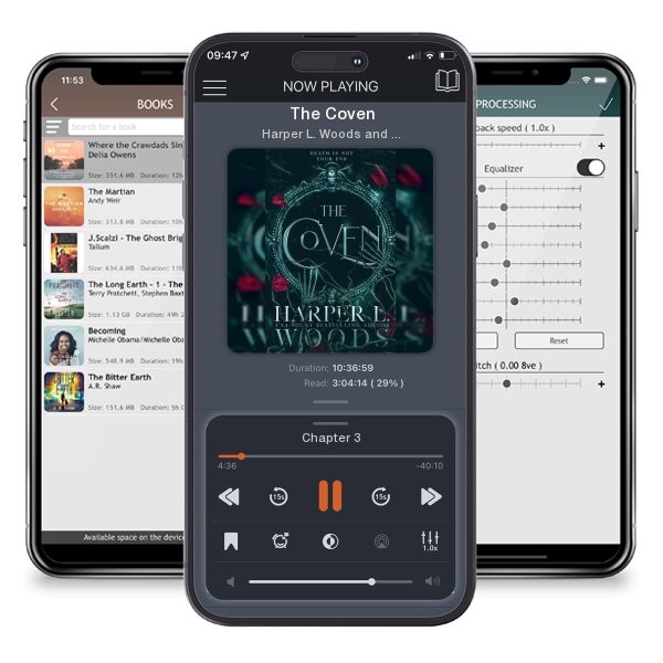 Download fo free audiobook The Coven by Harper L. Woods and Adelaide Forrest and listen anywhere on your iOS devices in the ListenBook app.