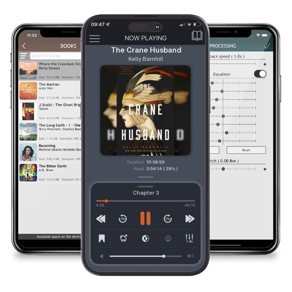 Download fo free audiobook The Crane Husband by Kelly Barnhill and listen anywhere on your iOS devices in the ListenBook app.