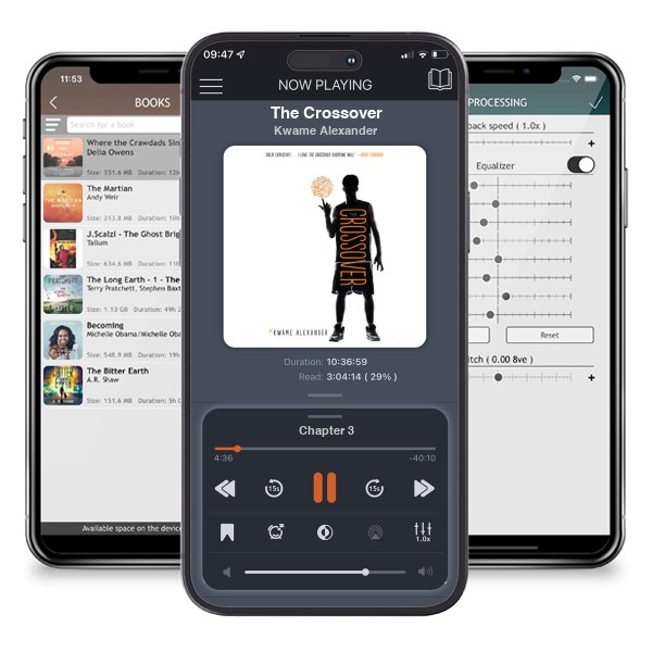 Download fo free audiobook The Crossover by Kwame Alexander and listen anywhere on your iOS devices in the ListenBook app.