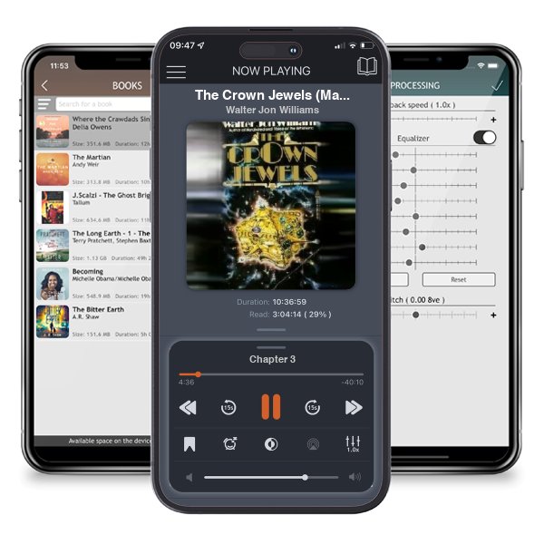 Download fo free audiobook The Crown Jewels (Maijstral, #1) by Walter Jon Williams and listen anywhere on your iOS devices in the ListenBook app.