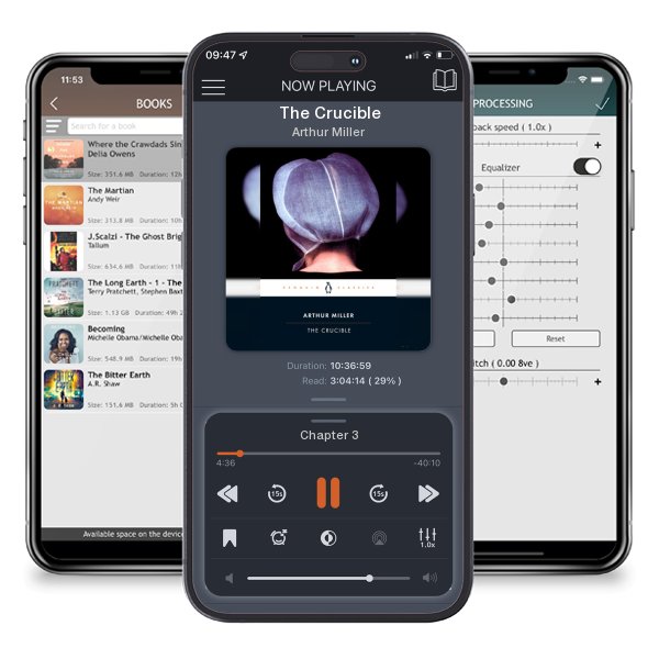 Download fo free audiobook The Crucible by Arthur Miller and listen anywhere on your iOS devices in the ListenBook app.