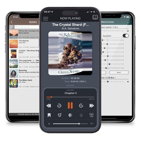 Download fo free audiobook The Crystal Shard (Forgotten Realms: The Icewind Dale, #1; Legend of Drizzt, #4) by R.A. Salvatore and listen anywhere on your iOS devices in the ListenBook app.