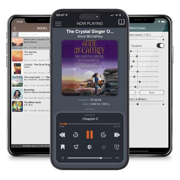 Download fo free audiobook The Crystal Singer Omnibus by Anne McCaffrey and listen anywhere on your iOS devices in the ListenBook app.