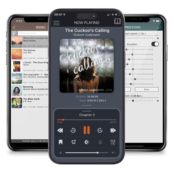 Download fo free audiobook The Cuckoo's Calling by Robert Galbraith and listen anywhere on your iOS devices in the ListenBook app.