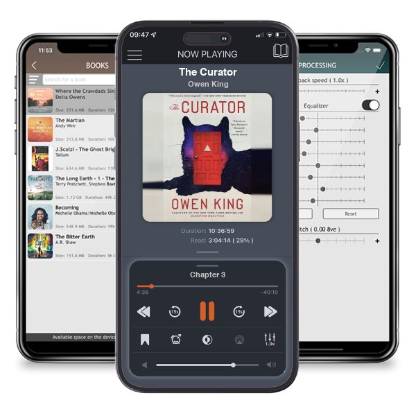 Download fo free audiobook The Curator by Owen King and listen anywhere on your iOS devices in the ListenBook app.