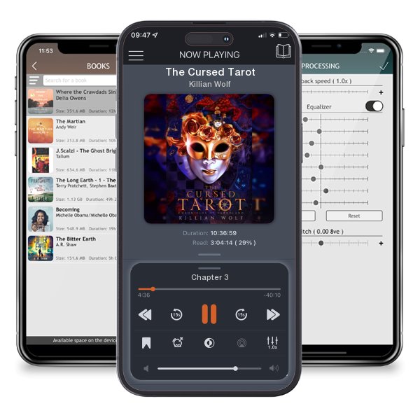 Download fo free audiobook The Cursed Tarot by Killian Wolf and listen anywhere on your iOS devices in the ListenBook app.