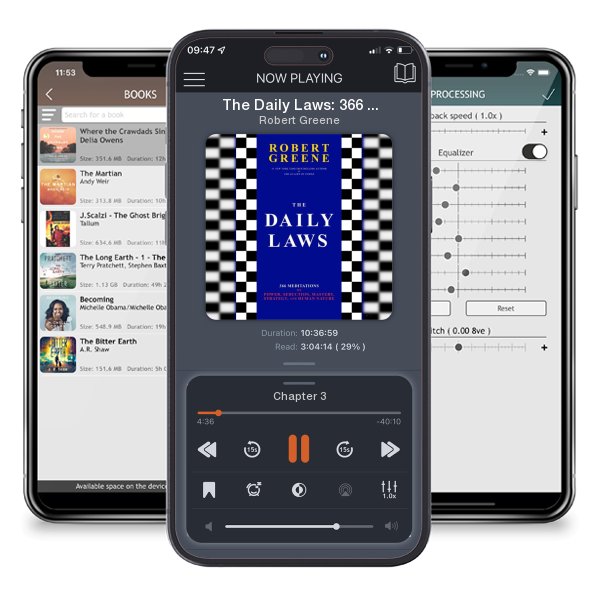 Download fo free audiobook The Daily Laws: 366 Meditations on Power, Seduction, Mastery,... by Robert Greene and listen anywhere on your iOS devices in the ListenBook app.