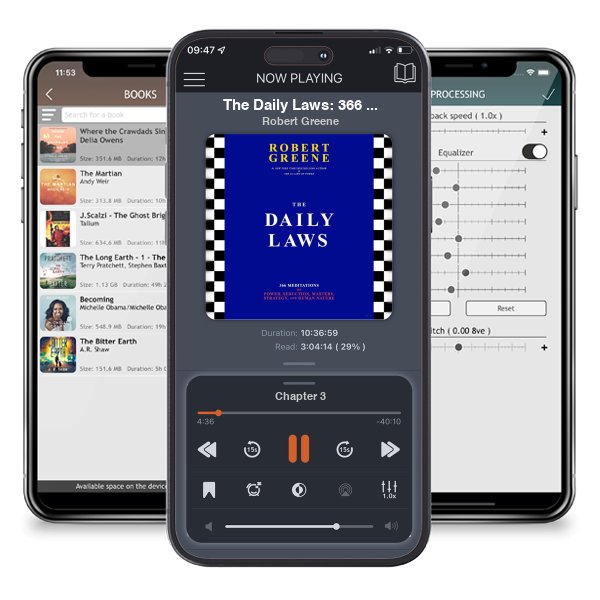 Download fo free audiobook The Daily Laws: 366 Meditations on Power, Seduction, Mastery, Strategy, and Human Nature by Robert Greene and listen anywhere on your iOS devices in the ListenBook app.