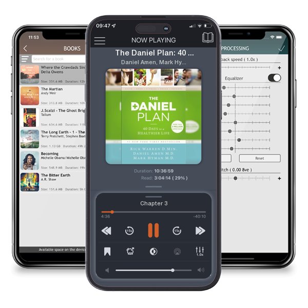 Download fo free audiobook The Daniel Plan: 40 Days to a Healthier Life by Daniel Amen, Mark Hyman,  et al. and listen anywhere on your iOS devices in the ListenBook app.