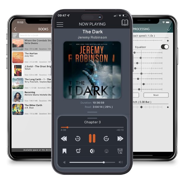 Download fo free audiobook The Dark by Jeremy Robinson and listen anywhere on your iOS devices in the ListenBook app.