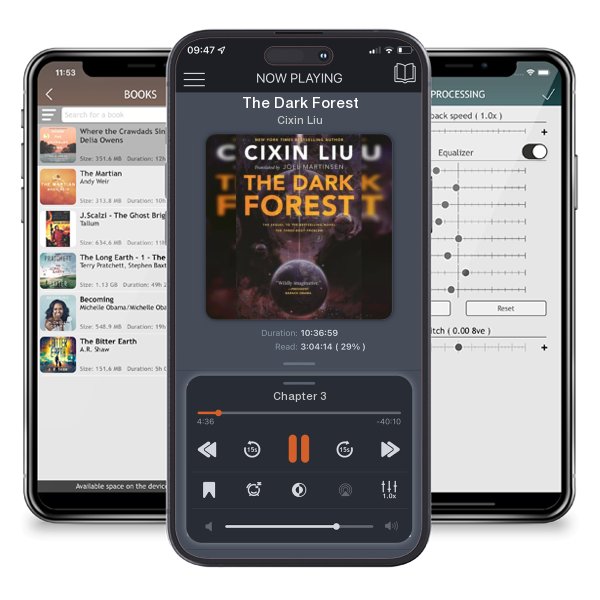 Download fo free audiobook The Dark Forest by Cixin Liu and listen anywhere on your iOS devices in the ListenBook app.