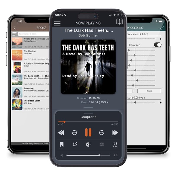 Download fo free audiobook The Dark Has Teeth... by Bob Gunner and listen anywhere on your iOS devices in the ListenBook app.