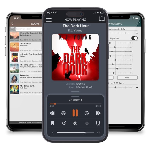 Download fo free audiobook The Dark Hour by K.J. Young and listen anywhere on your iOS devices in the ListenBook app.