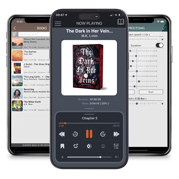 Download fo free audiobook The Dark in Her Veins by M.K. Lobb and listen anywhere on your iOS devices in the ListenBook app.